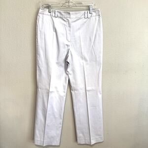 St. John Sport Cotton Chino Slacks Light Pallium Lavender Size 10